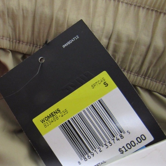 NWOT Nike Tech Hypermesh Midi Skirt Tan Black - Picture 7 of 7